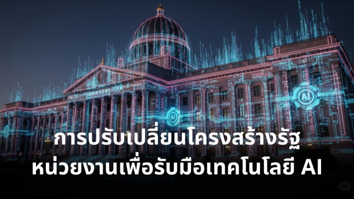 แนวทางการปรับเปลี่ยนโครงสร้างรัฐ/หน่วยงานเพื่อรับมือเทคโนโลยี AI